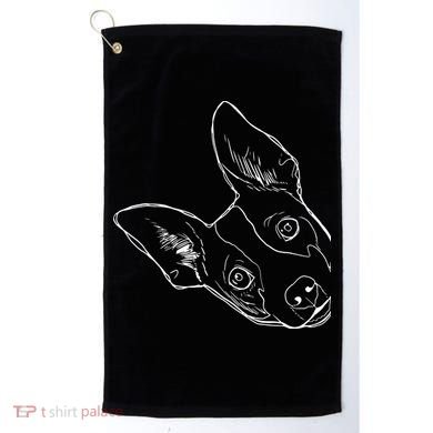 Funny Dog Rat Terrier Golf Towel