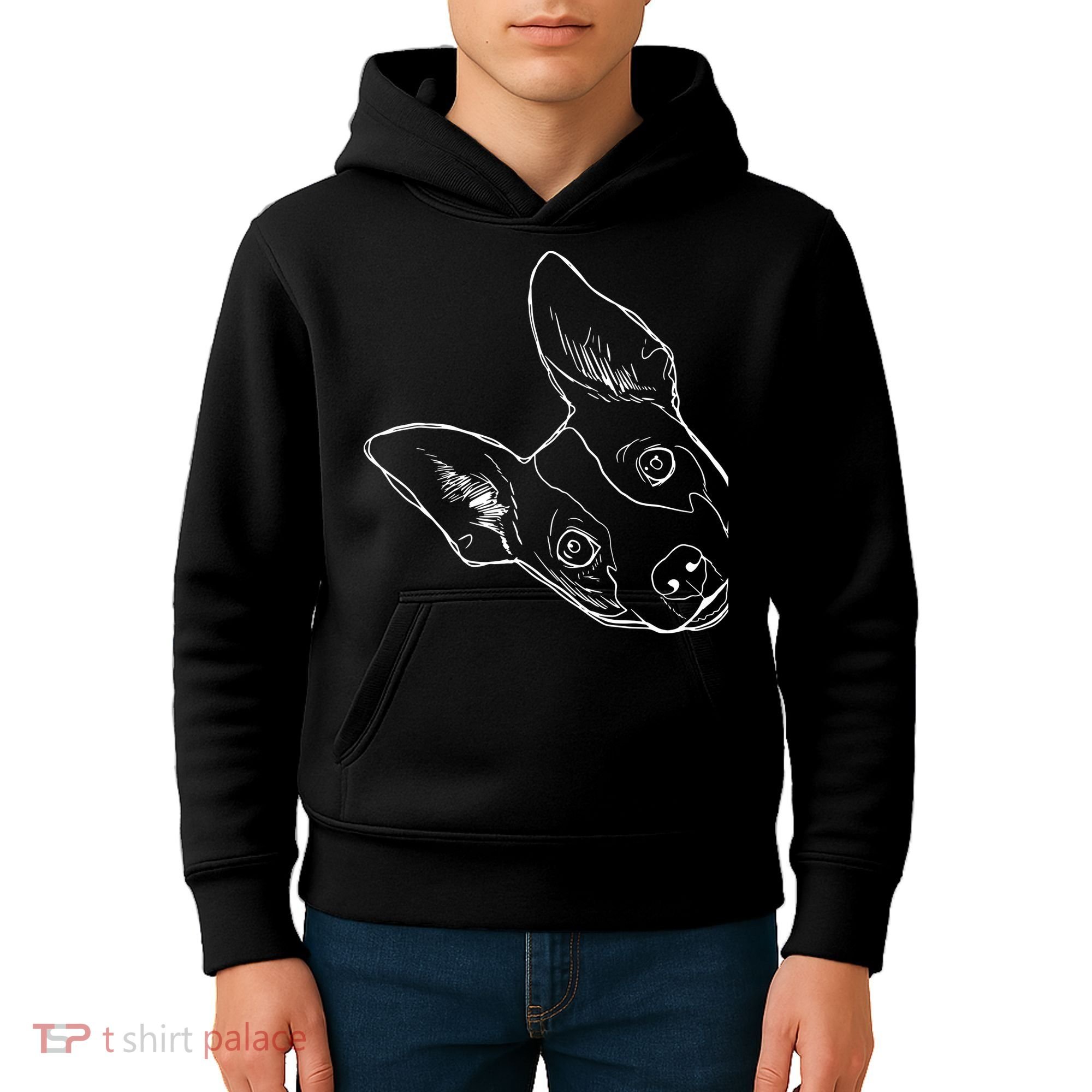 Funny Dog Rat Terrier Kids Hoodie