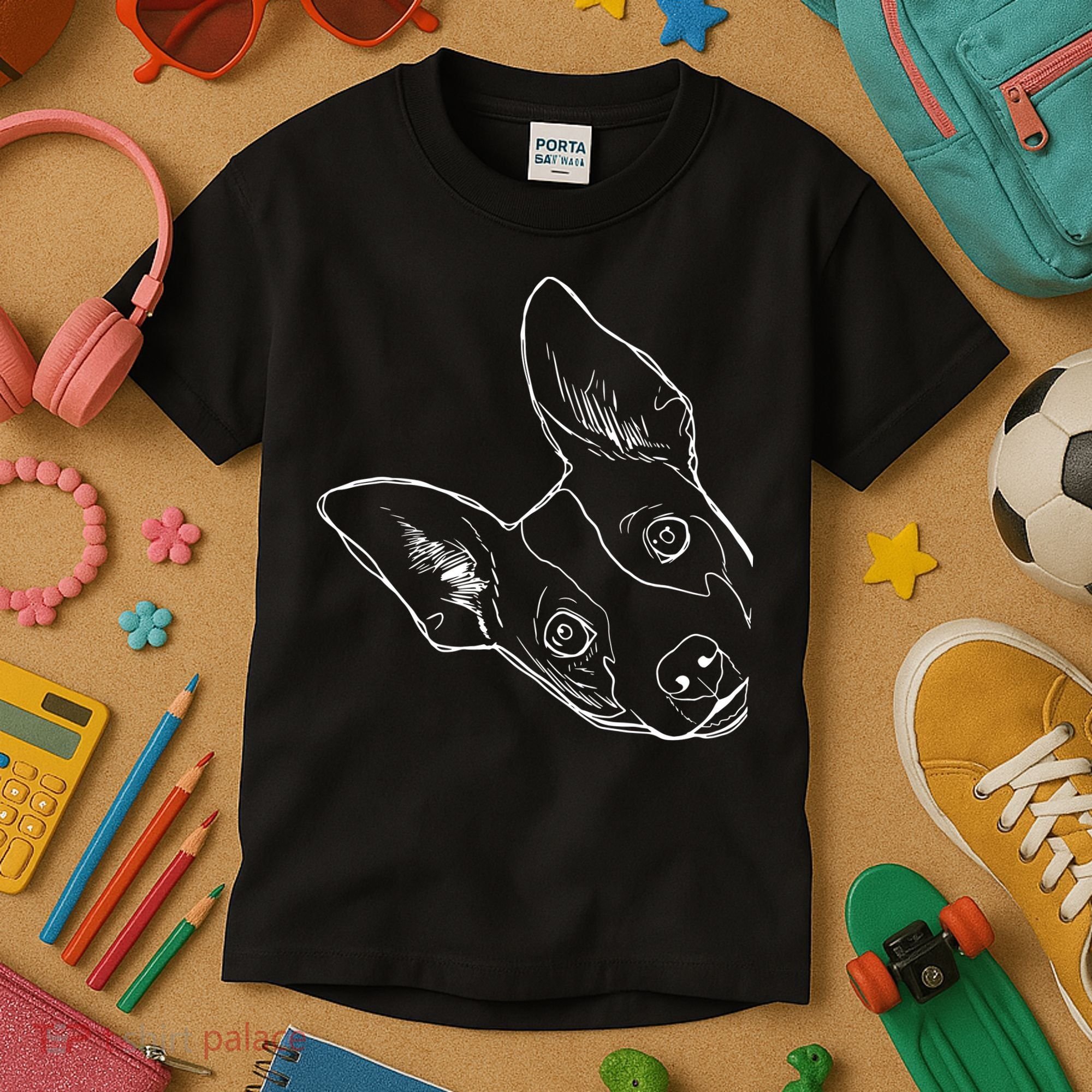 Funny Dog Rat Terrier Kids T-Shirt
