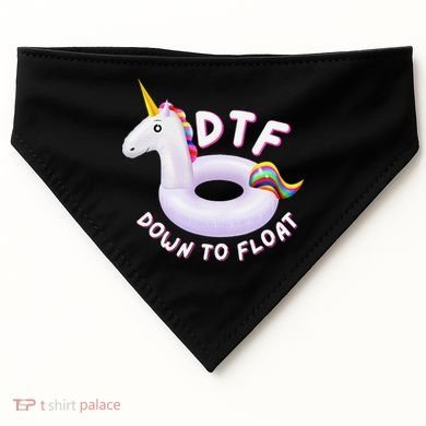 Funny Dtf River Tubing Down To Float Summer Float Trip USA-Made Doggie Bandana