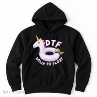 Funny Dtf River Tubing Down To Float Summer Float Trip Hoodie thumb 0