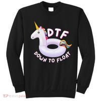 Funny Dtf River Tubing Down To Float Summer Float Trip Sweatshirt thumb 0