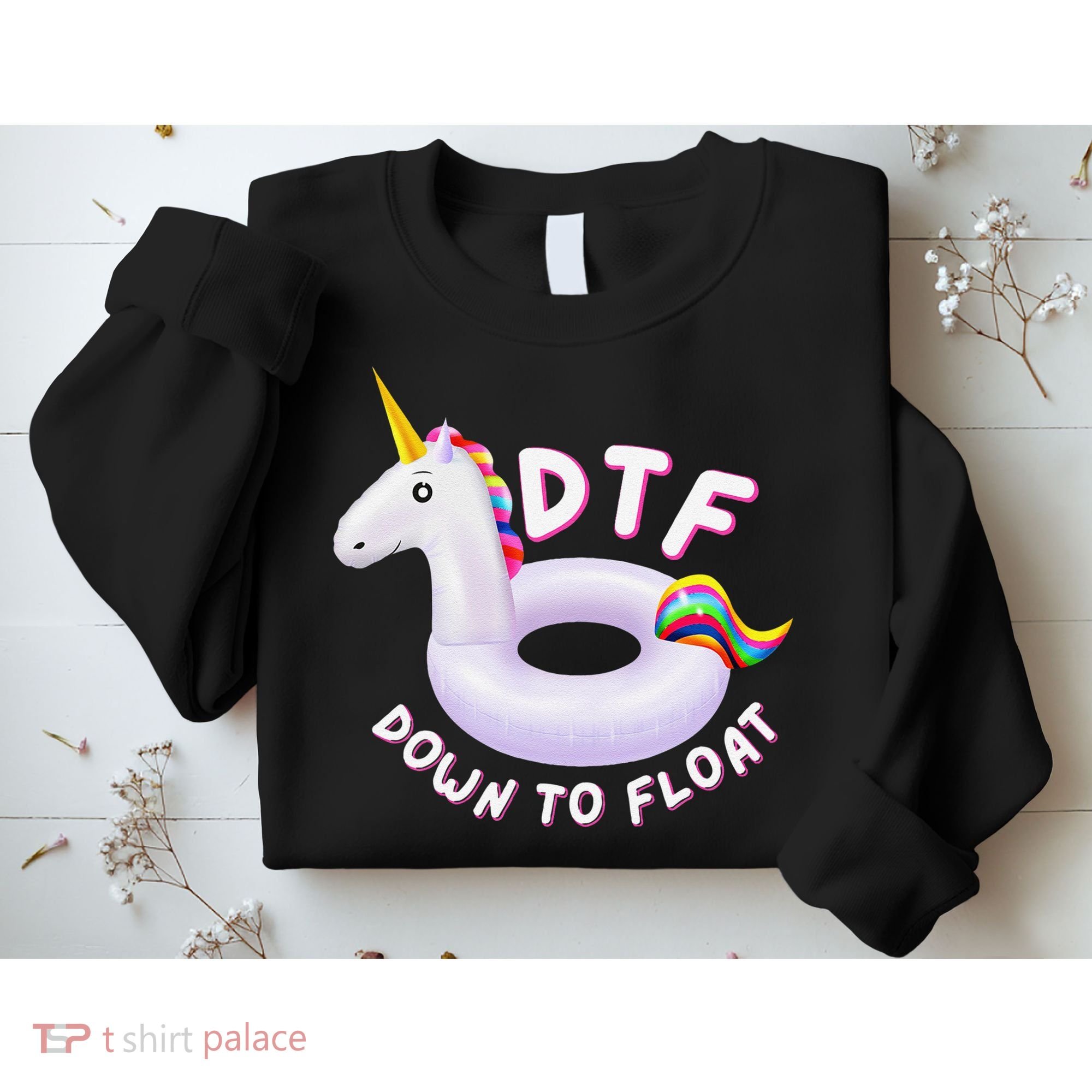 Funny Dtf River Tubing Down To Float Summer Float Trip Sweatshirt