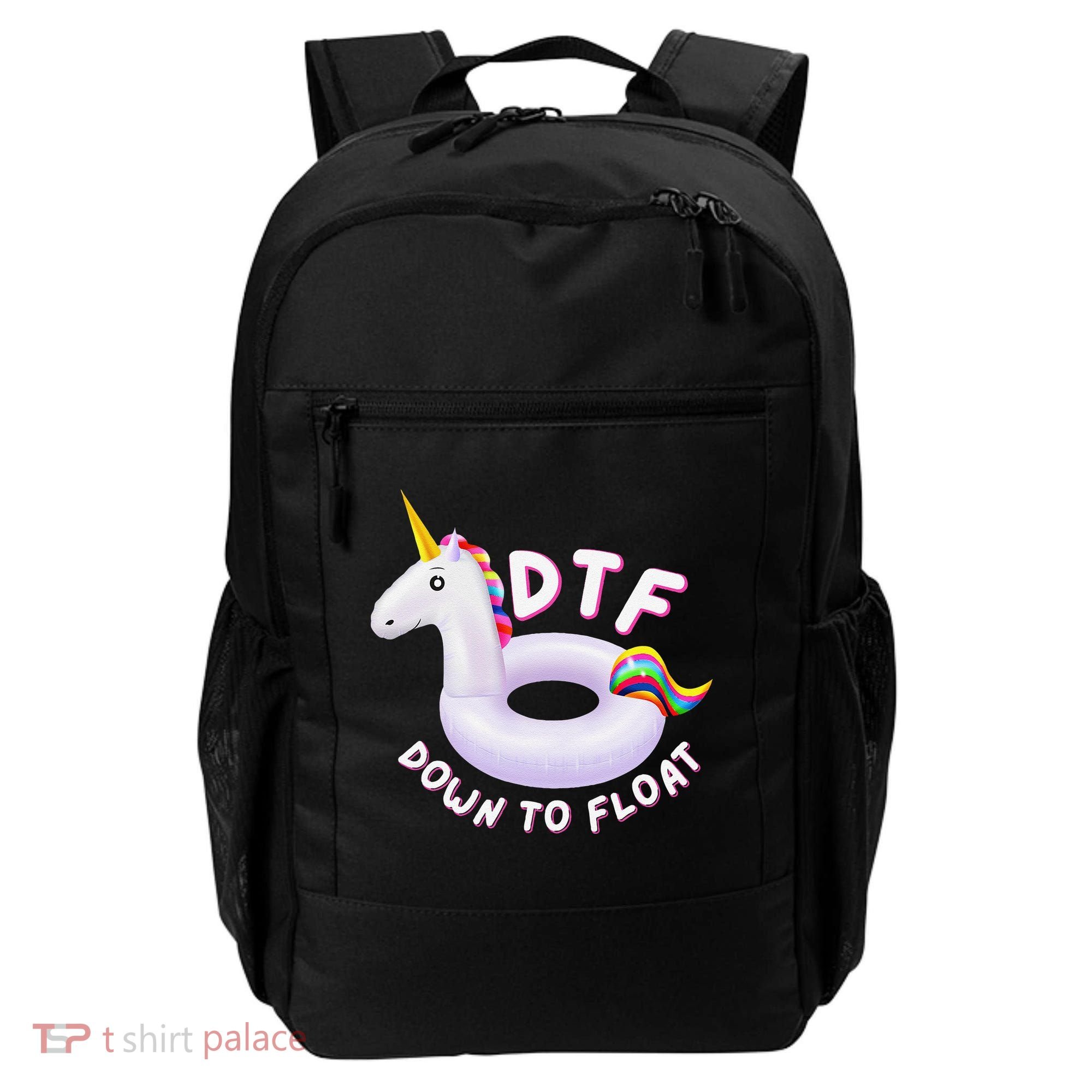 Funny Dtf River Tubing Down To Float Summer Float Trip Backpack
