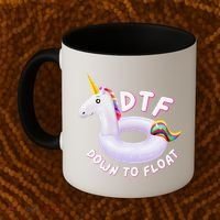 Funny Dtf River Tubing Down To Float Summer Float Trip Coffee Mug thumb 2