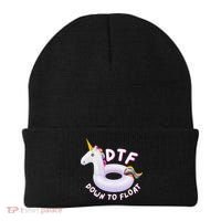 Funny Dtf River Tubing Down To Float Summer Float Trip Beanie thumb 0
