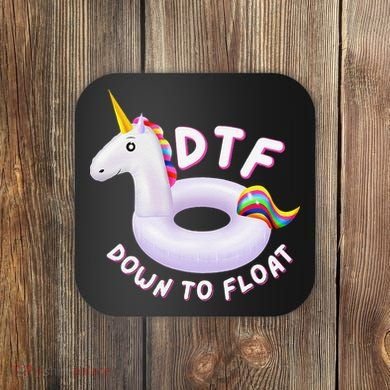 Funny Dtf River Tubing Down To Float Summer Float Trip Coaster