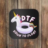 Funny Dtf River Tubing Down To Float Summer Float Trip Coaster thumb 0