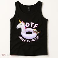 Funny Dtf River Tubing Down To Float Summer Float Trip Tank Top thumb 2