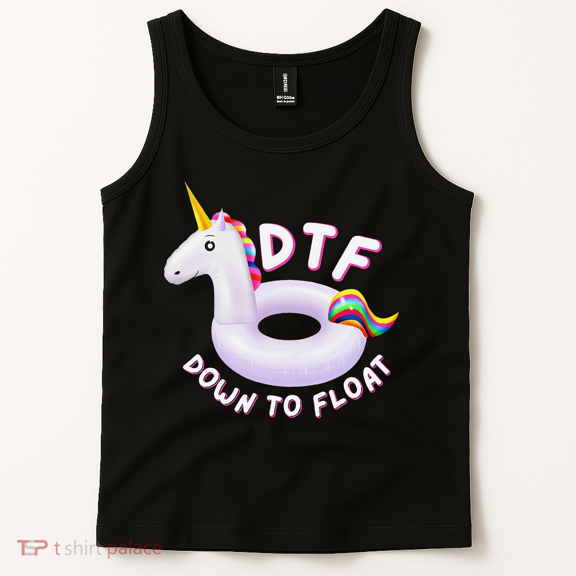 Funny Dtf River Tubing Down To Float Summer Float Trip Tank Top