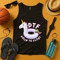 Funny Dtf River Tubing Down To Float Summer Float Trip Tank Top thumb 4