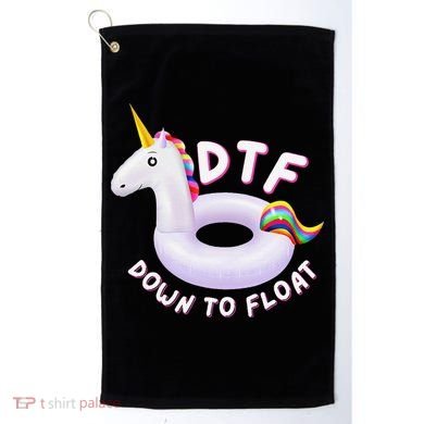 Funny Dtf River Tubing Down To Float Summer Float Trip Golf Towel