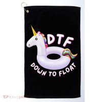 Funny Dtf River Tubing Down To Float Summer Float Trip Golf Towel thumb 0