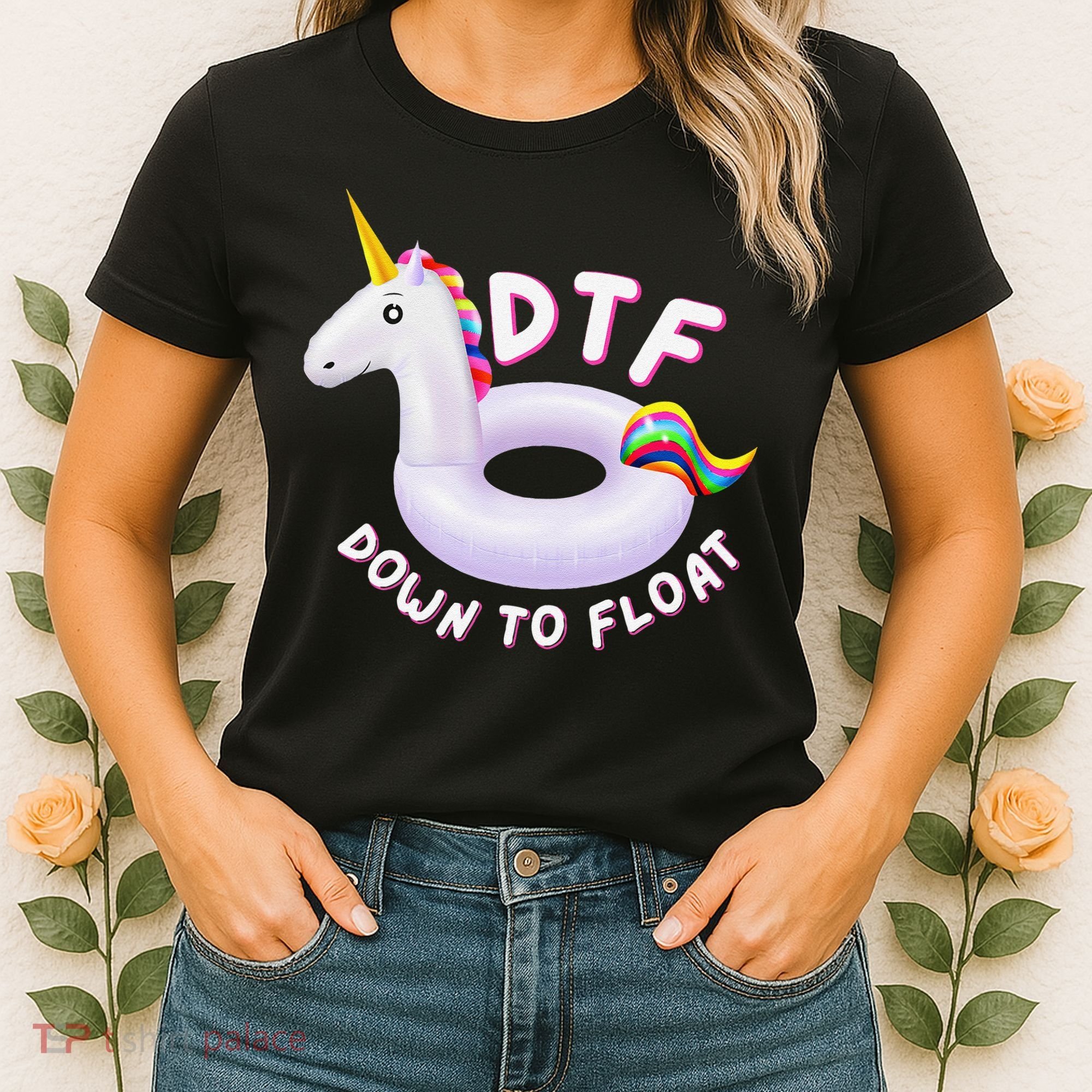 Funny Dtf River Tubing Down To Float Summer Float Trip Women's T-Shirt