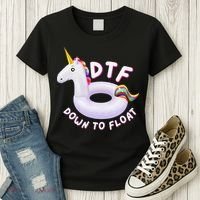 Funny Dtf River Tubing Down To Float Summer Float Trip Women's T-Shirt thumb 3