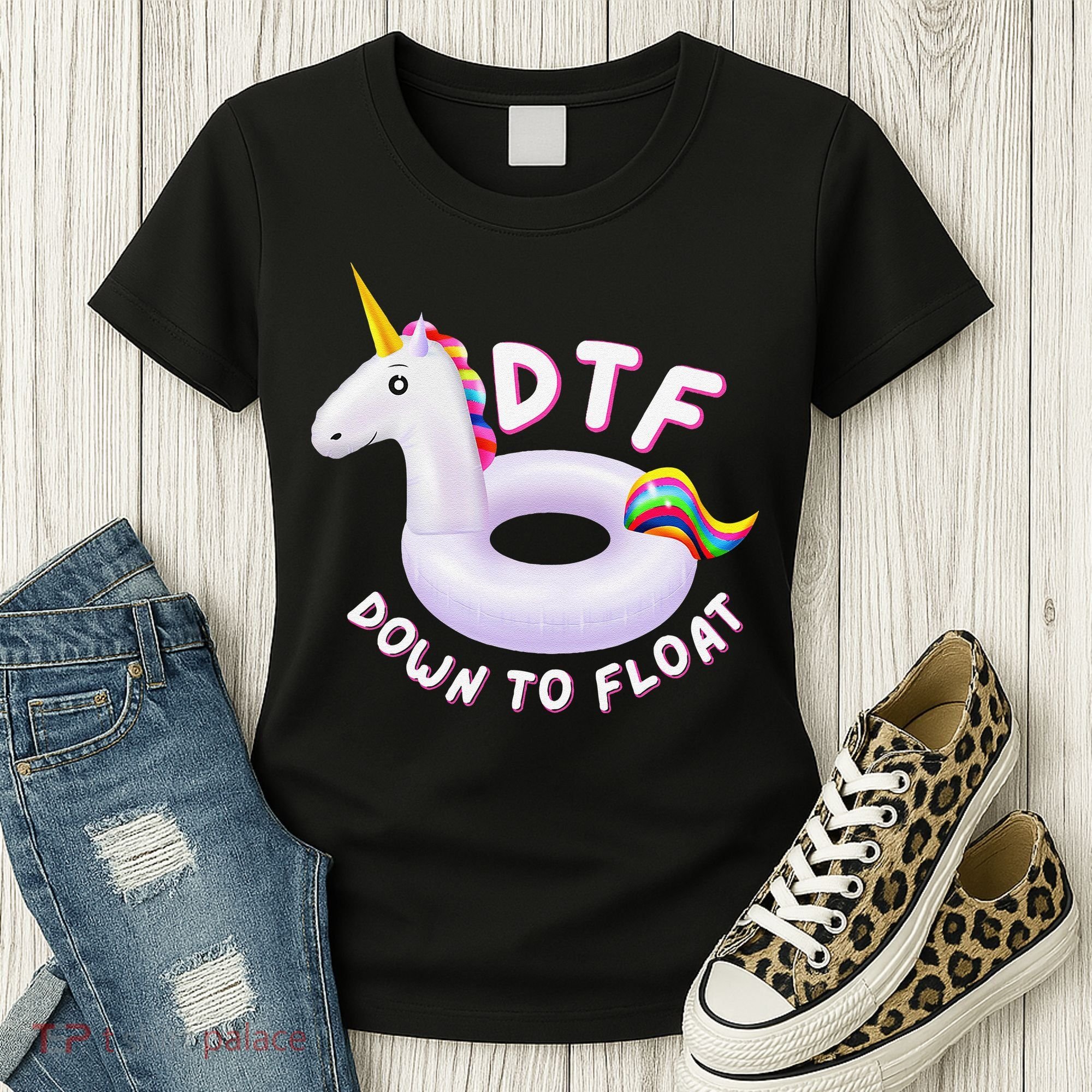 Funny Dtf River Tubing Down To Float Summer Float Trip Women's T-Shirt