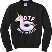 Funny Dtf River Tubing Down To Float Summer Float Trip Kids Sweatshirt thumb 0