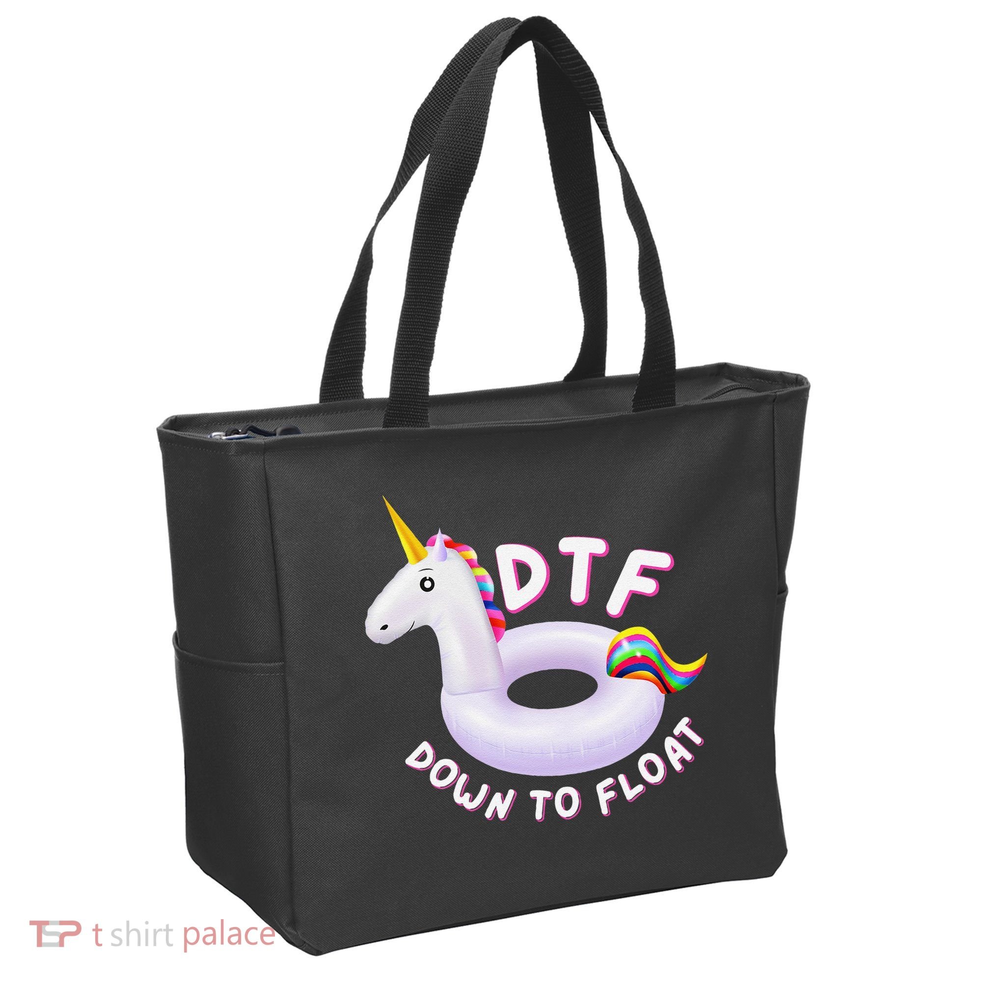Funny Dtf River Tubing Down To Float Summer Float Trip Tote Bag