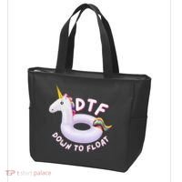 Funny Dtf River Tubing Down To Float Summer Float Trip Tote Bag thumb 3