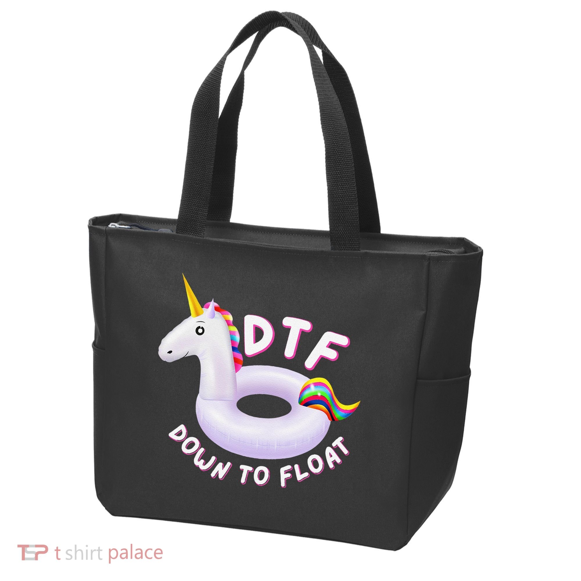 Funny Dtf River Tubing Down To Float Summer Float Trip Tote Bag