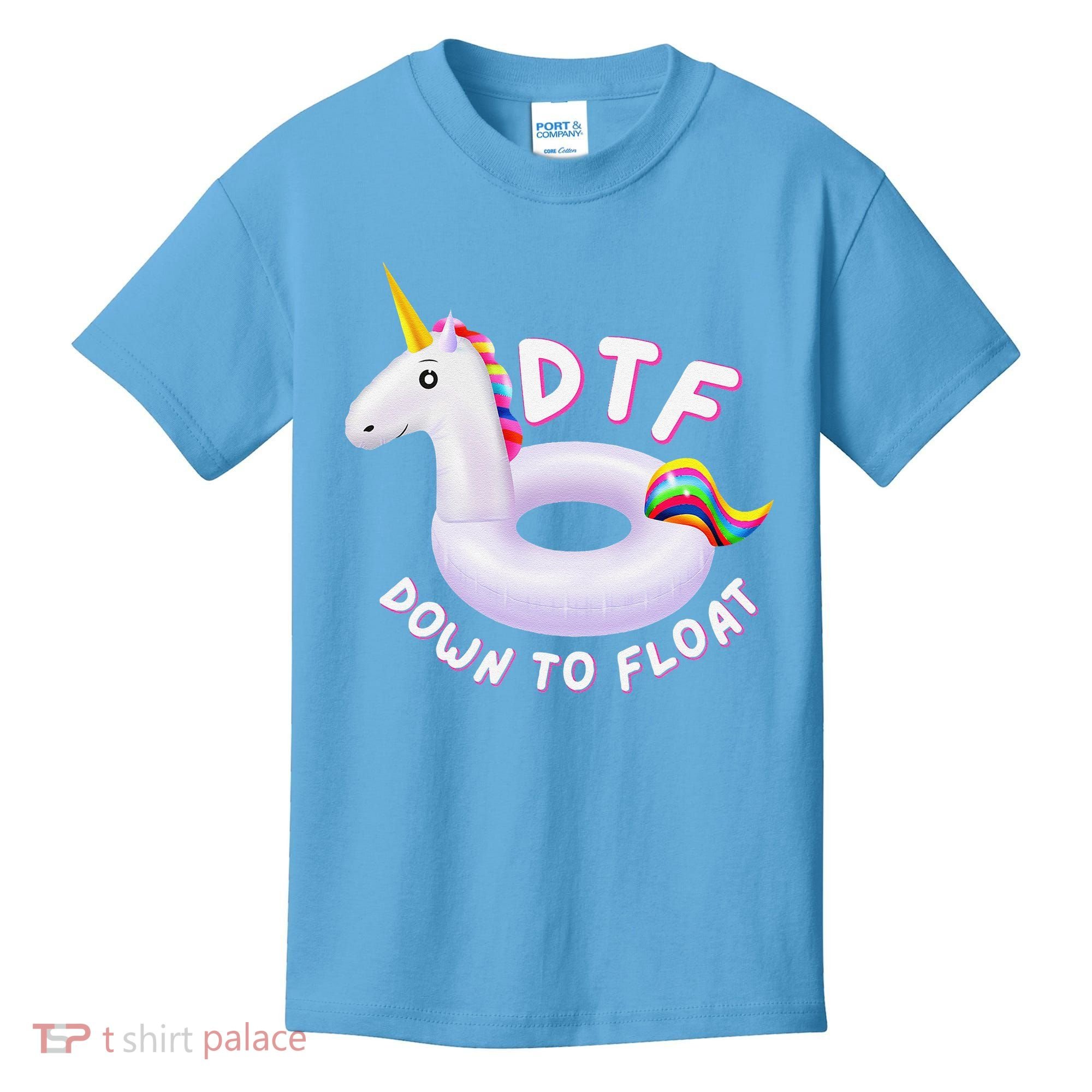 Funny Dtf River Tubing Down To Float Summer Float Trip Kids T-Shirt