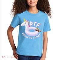 Funny Dtf River Tubing Down To Float Summer Float Trip Kids T-Shirt thumb 2