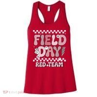 Field Day Red Team Groovy Smile Face Checkered Students Women's Tank Top thumb 0