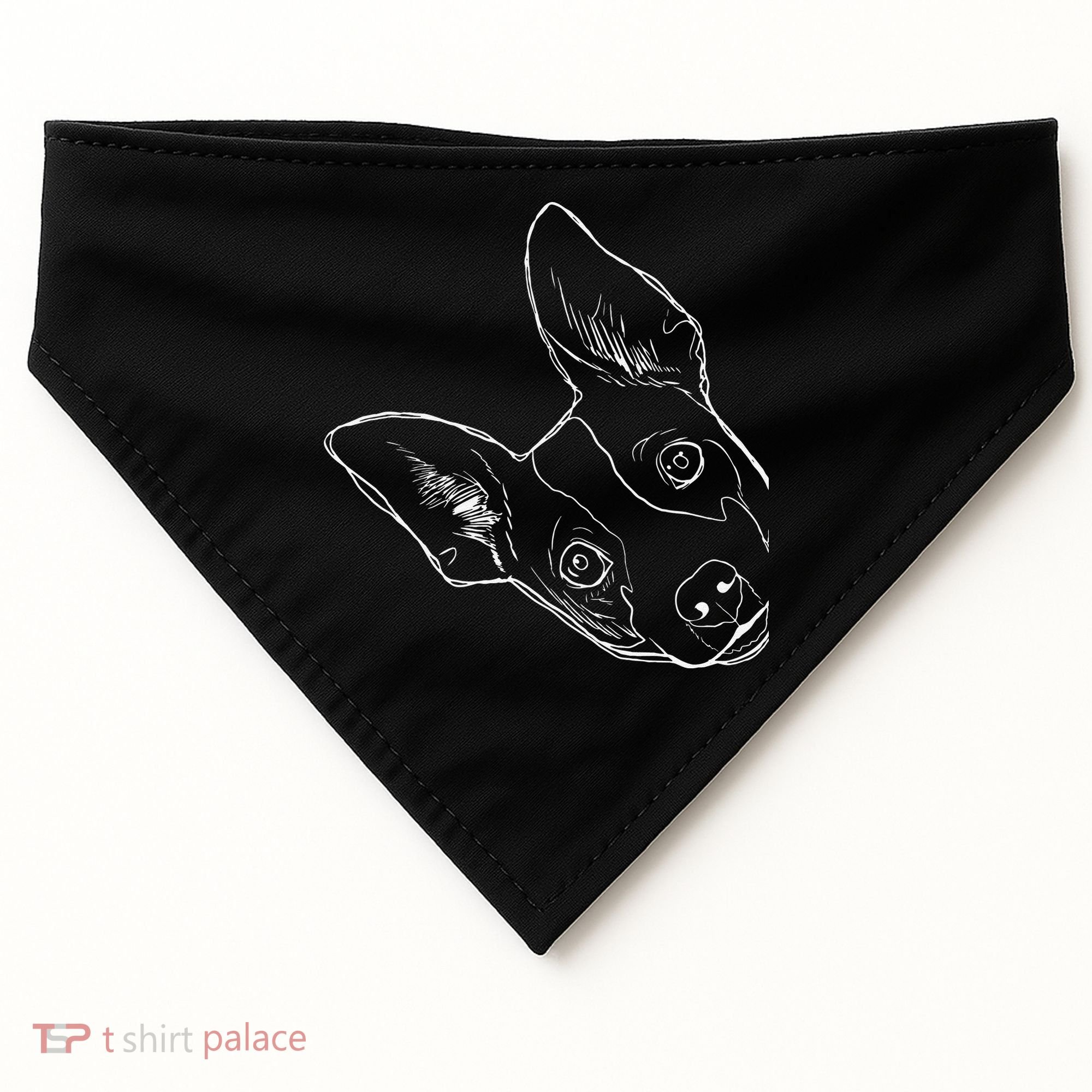 Funny Dog Rat Terrier USA-Made Doggie Bandana