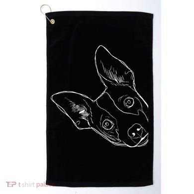 Funny Dog Rat Terrier Golf Towel