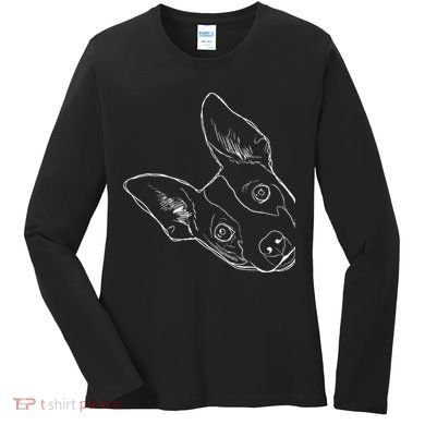 Funny Dog Rat Terrier Women's Long Sleeve Shirt
