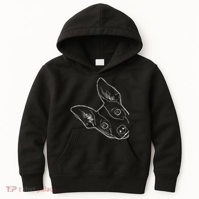 Funny Dog Rat Terrier Kids Hoodie