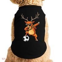 Funny Dabbing Reindeer Dab Christmas Soccer X Mas Funny Gift Doggie Tank thumb 0