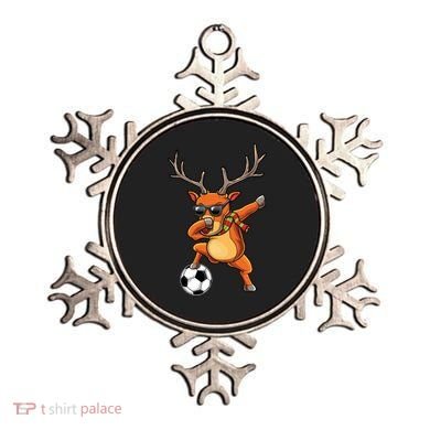 Funny Dabbing Reindeer Dab Christmas Soccer X Mas Funny Gift Ornament