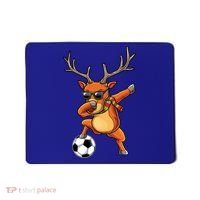 Funny Dabbing Reindeer Dab Christmas Soccer X Mas Funny Gift Mousepad thumb 0