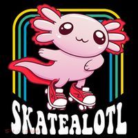 Funny Disco Roller Skate Axolotl Kawaii Salamander  Coffee Mug thumb 5