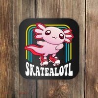 Funny Disco Roller Skate Axolotl Kawaii Salamander  Coaster thumb 0