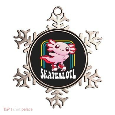 Funny Disco Roller Skate Axolotl Kawaii Salamander  Ornament