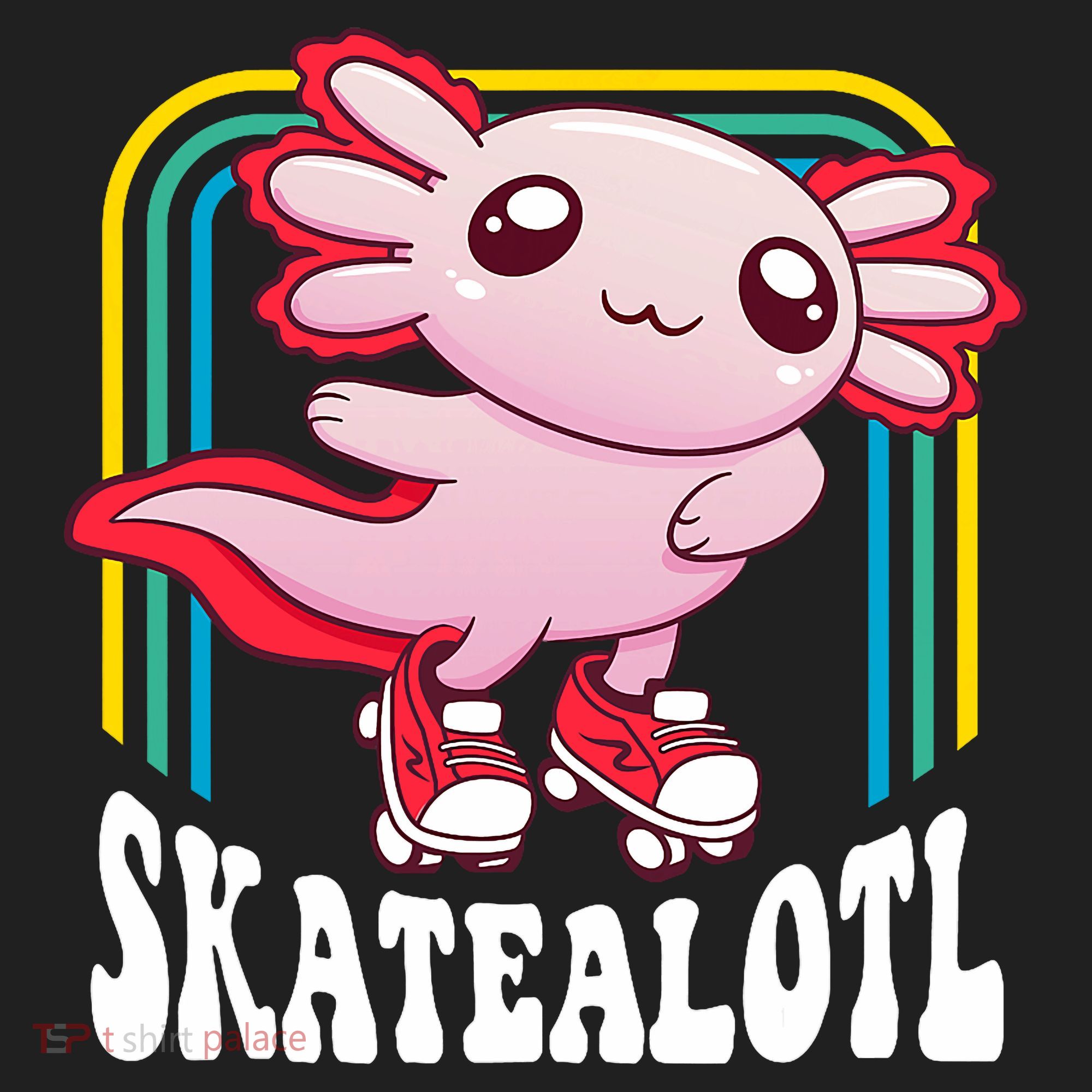 Funny Disco Roller Skate Axolotl Kawaii Salamander  Hat