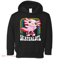 Funny Disco Roller Skate Axolotl Kawaii Salamander  Toddler Hoodie thumb 0