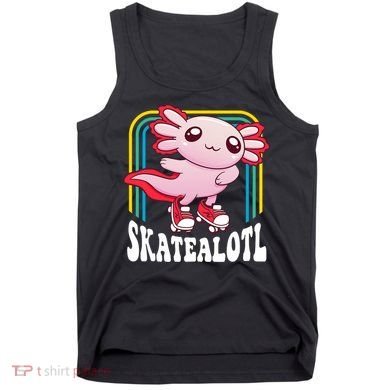 Funny Disco Roller Skate Axolotl Kawaii Salamander  Tank Top