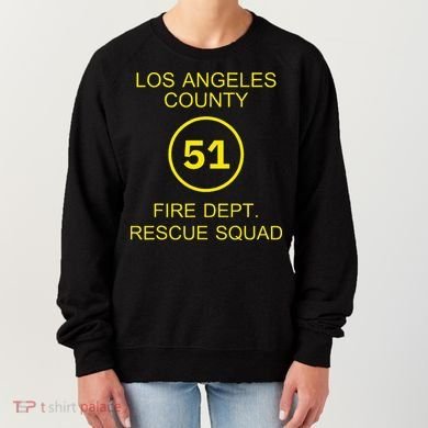 Fire Department Rescue Squad Team L.A. County 51 Women's Sweatshirt