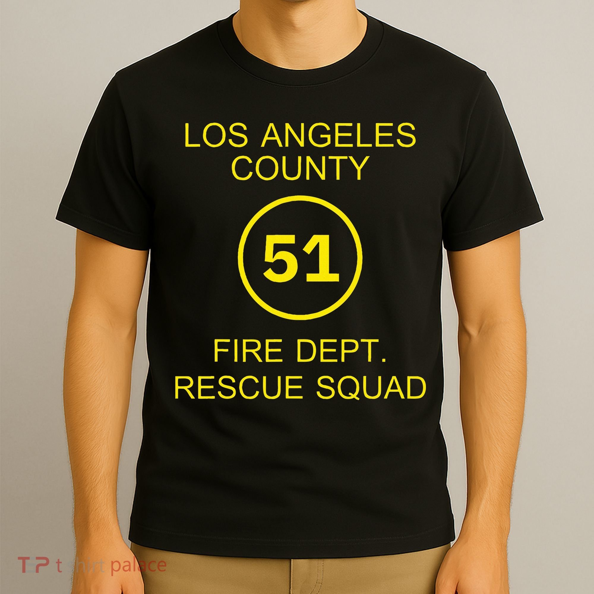 Fire Department Rescue Squad Team L.A. County 51 T-Shirt