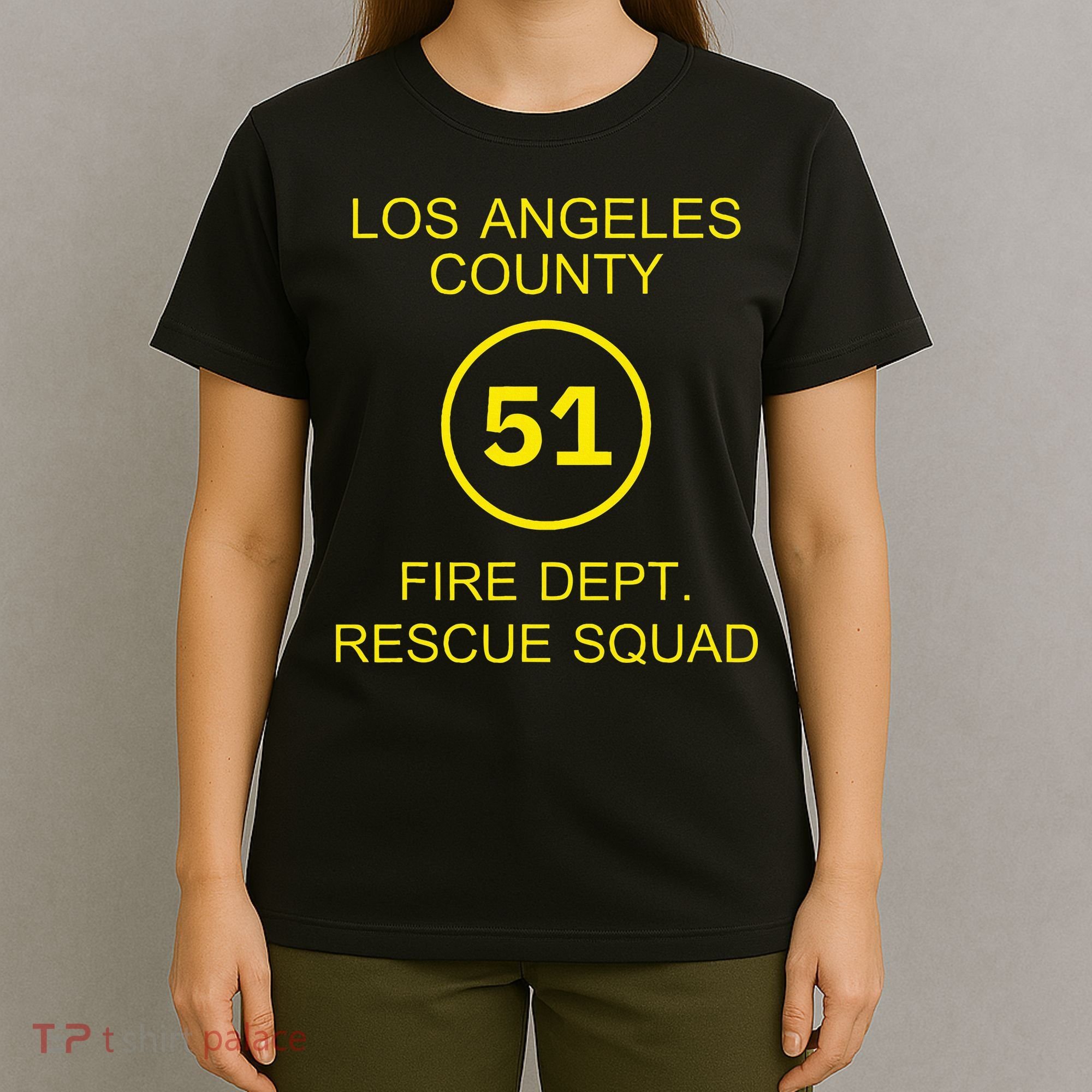Fire Department Rescue Squad Team L.A. County 51 T-Shirt
