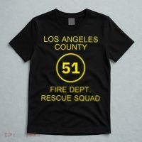 Fire Department Rescue Squad Team L.A. County 51 T-Shirt thumb 5
