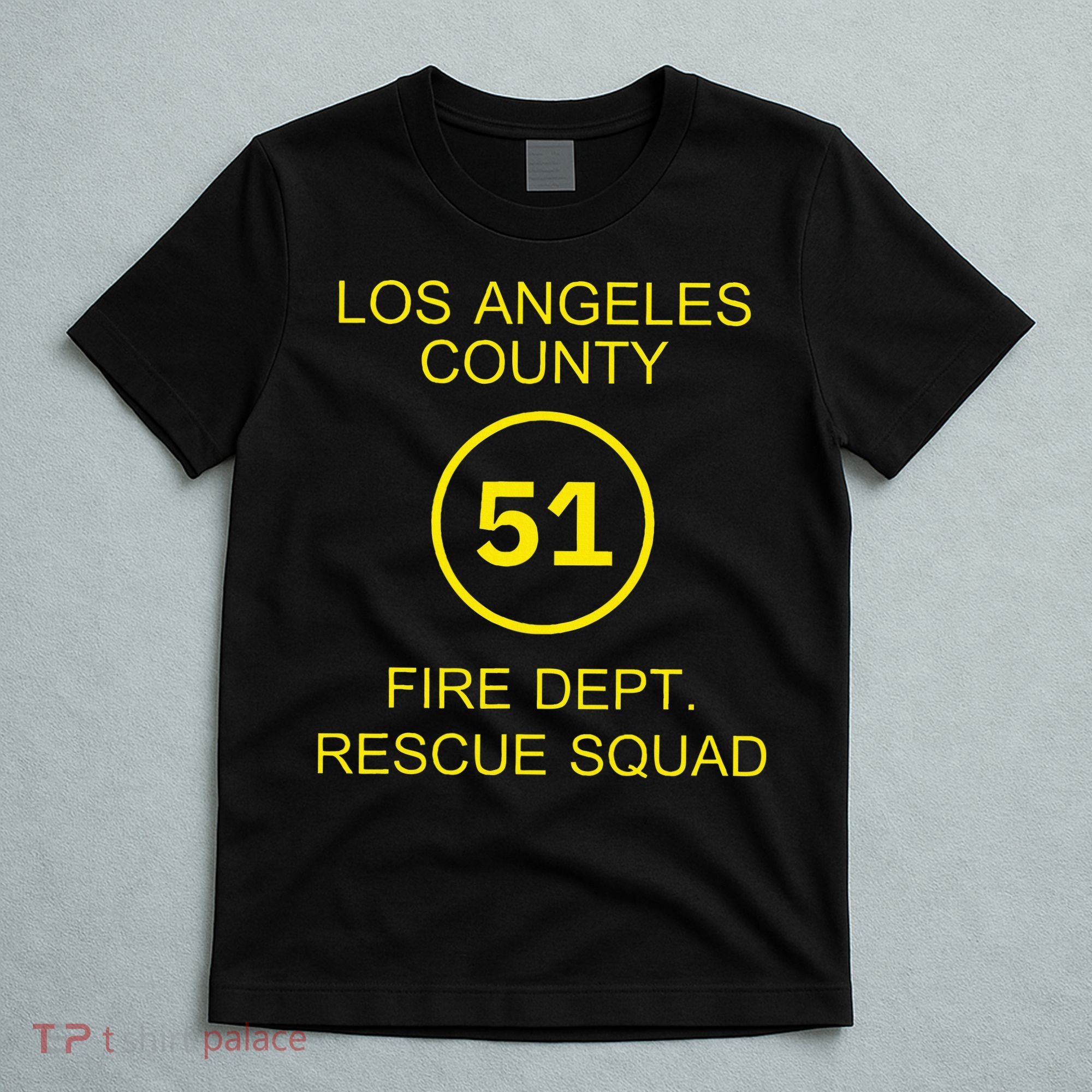 Fire Department Rescue Squad Team L.A. County 51 T-Shirt
