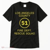Fire Department Rescue Squad Team L.A. County 51 Tall T-Shirt thumb 0