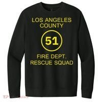 Fire Department Rescue Squad Team L.A. County 51 V.I.T. Fleece Crew Sweatshirt thumb 0