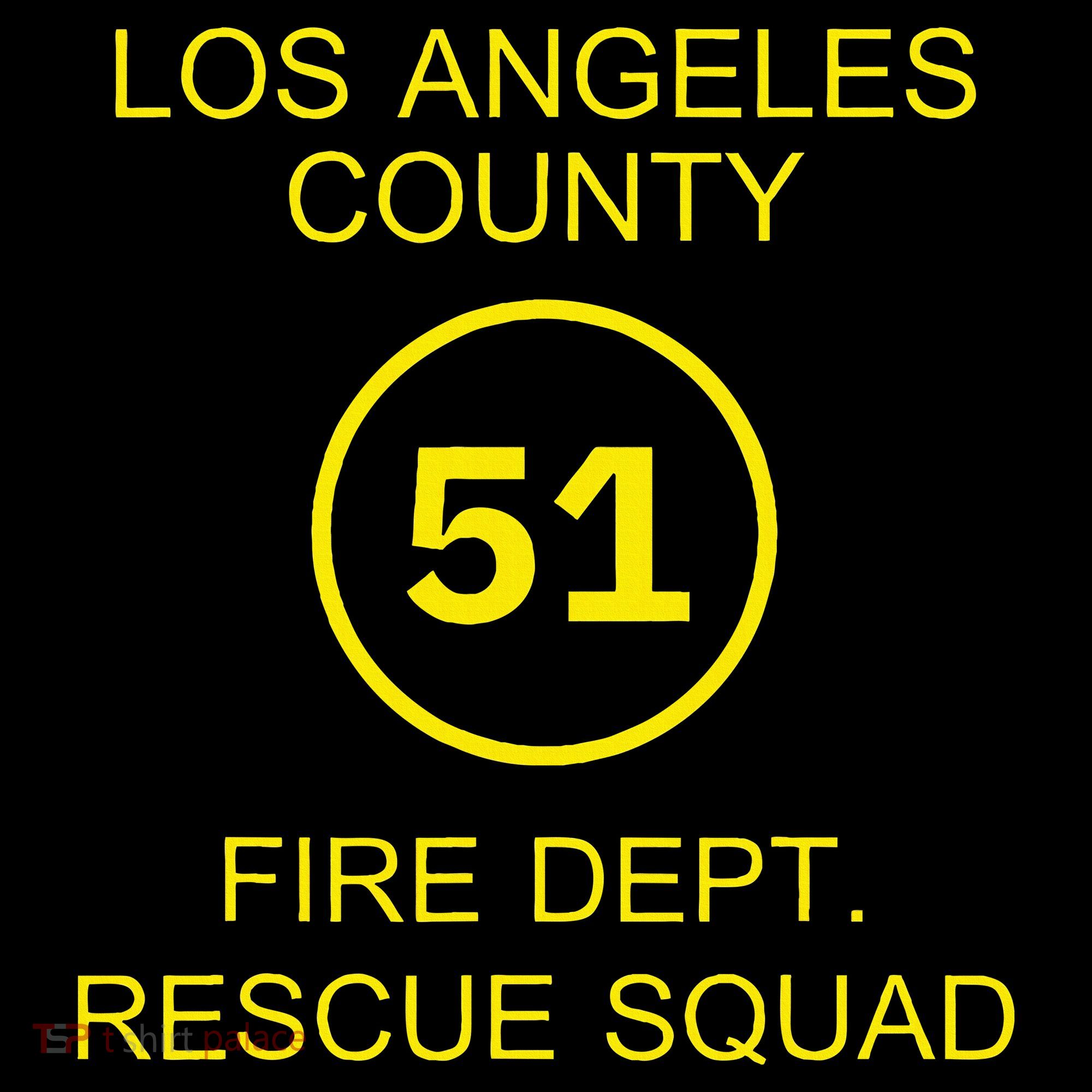Fire Department Rescue Squad Team L.A. County 51 Women's Hoodie