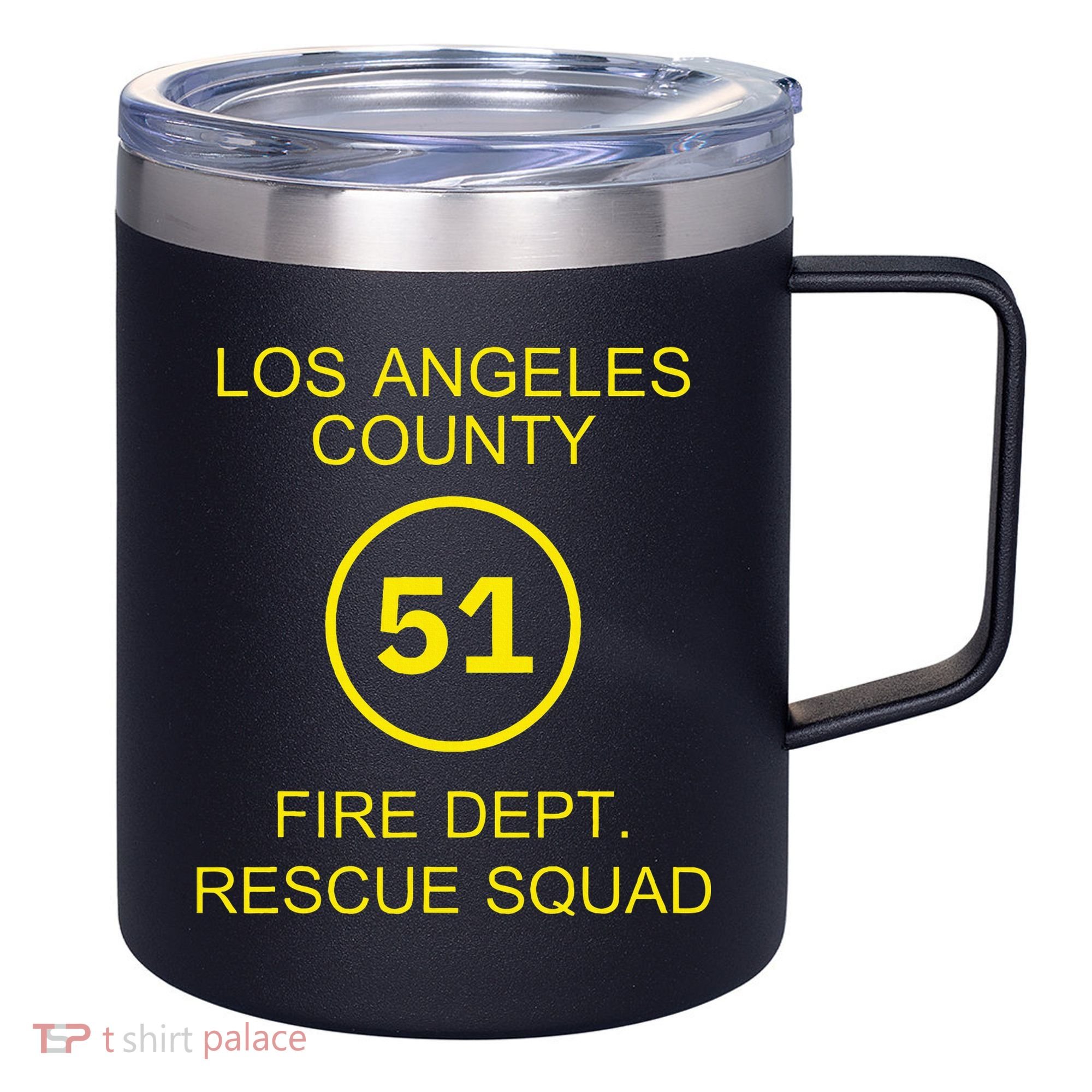 Fire Department Rescue Squad Team L.A. County 51 12oz Stainless Steel Coffee Mug