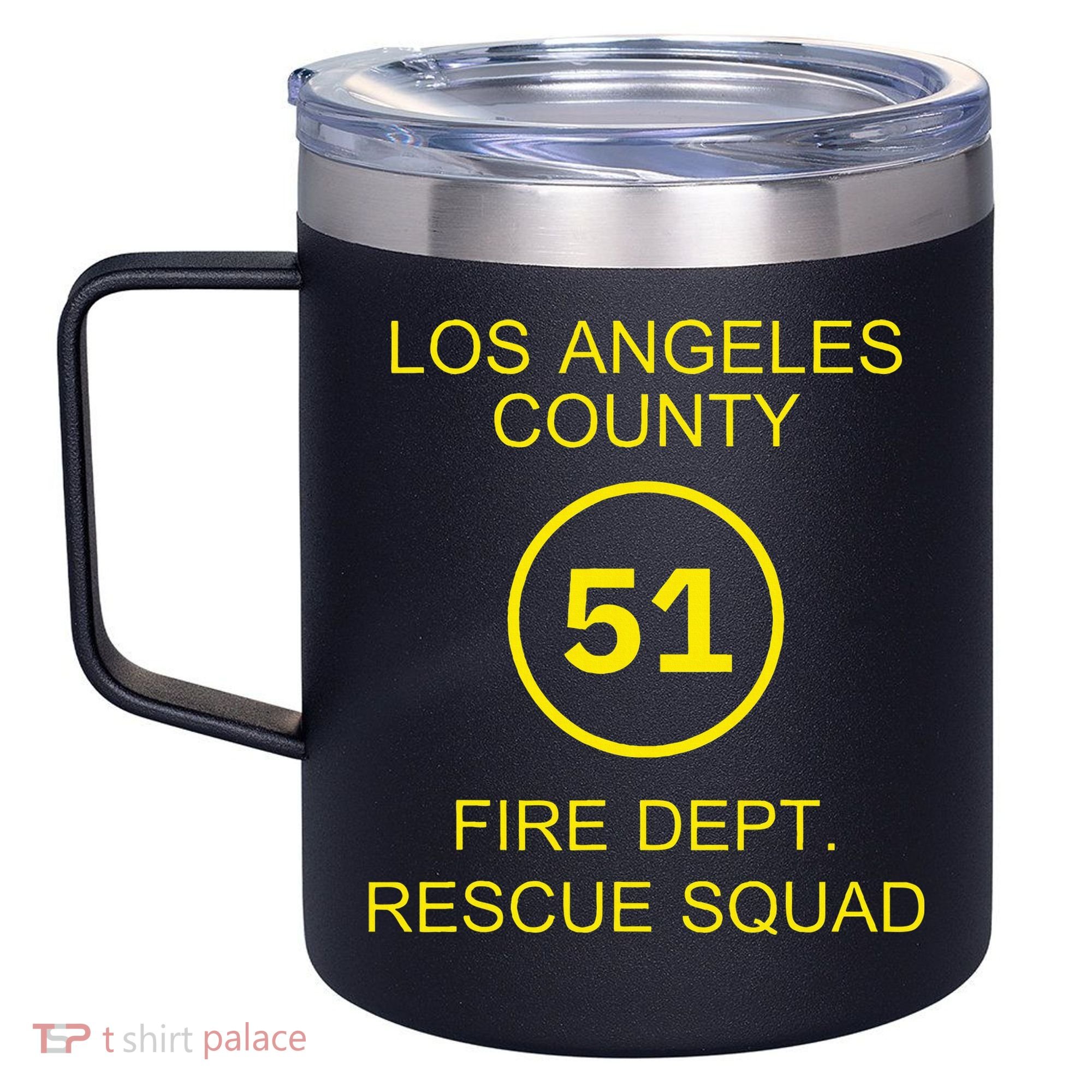 Fire Department Rescue Squad Team L.A. County 51 12oz Stainless Steel Coffee Mug